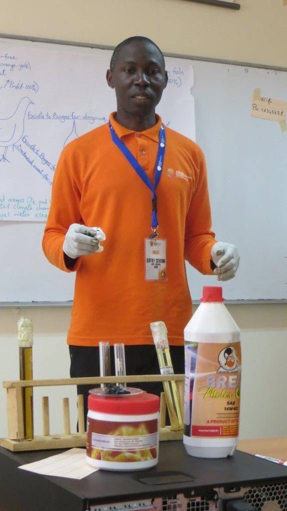 Used Motor oil re-refining. 